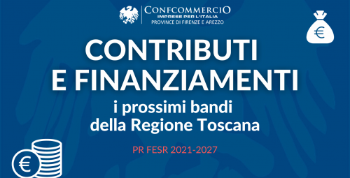 Finanziamenti i bandi regionali di prossima apertura Confcommercio